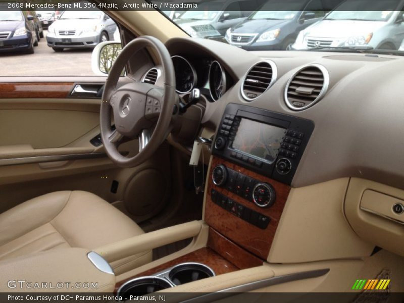 Arctic White / Macadamia 2008 Mercedes-Benz ML 350 4Matic