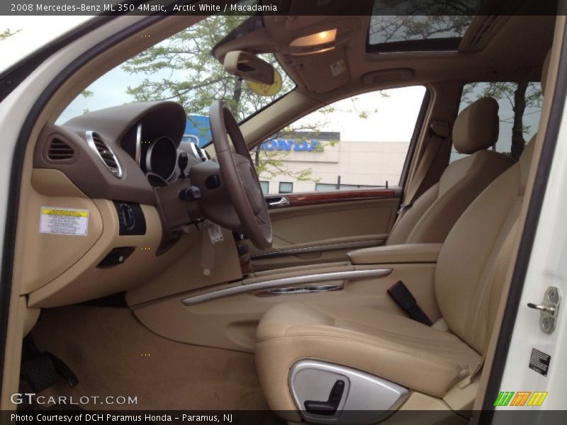 Arctic White / Macadamia 2008 Mercedes-Benz ML 350 4Matic