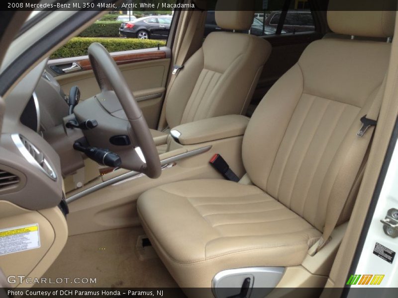 Arctic White / Macadamia 2008 Mercedes-Benz ML 350 4Matic