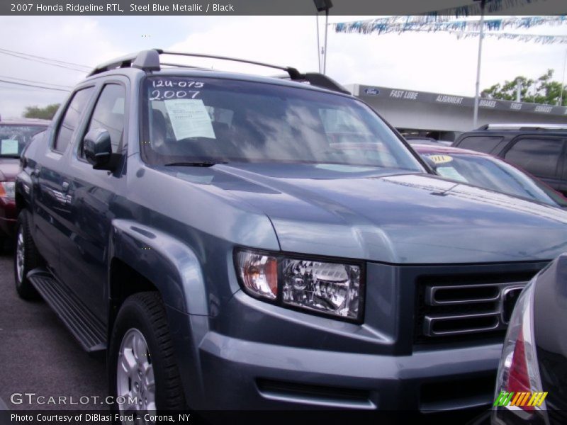 Steel Blue Metallic / Black 2007 Honda Ridgeline RTL