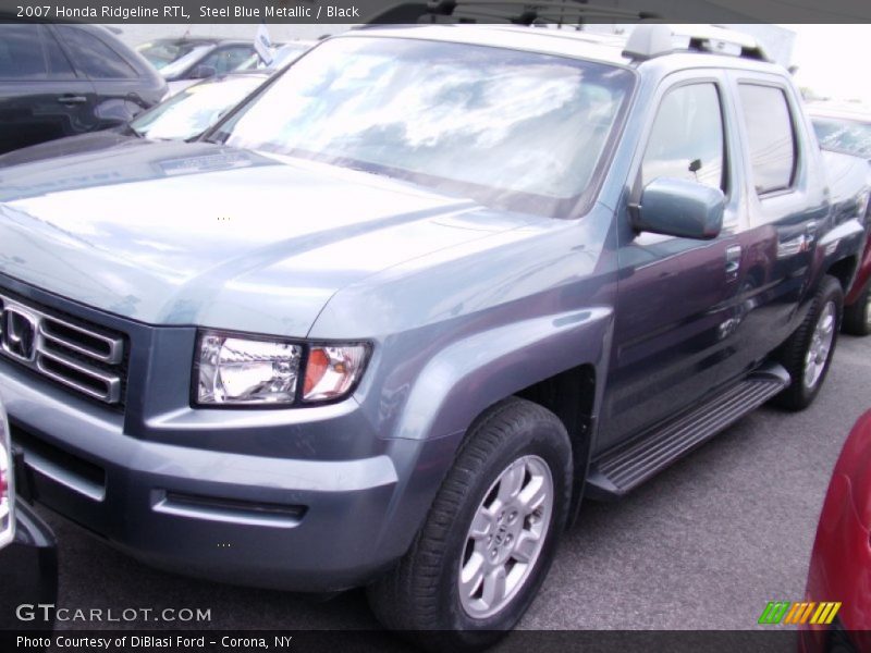 Steel Blue Metallic / Black 2007 Honda Ridgeline RTL