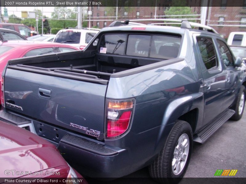 Steel Blue Metallic / Black 2007 Honda Ridgeline RTL