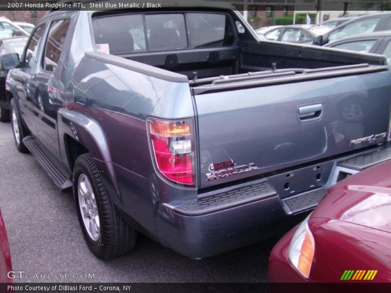 Steel Blue Metallic / Black 2007 Honda Ridgeline RTL