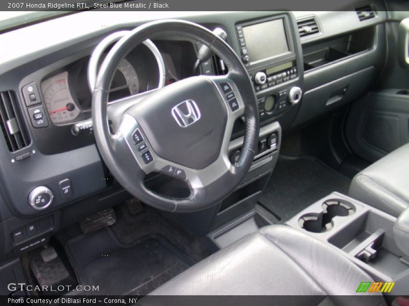 Steel Blue Metallic / Black 2007 Honda Ridgeline RTL