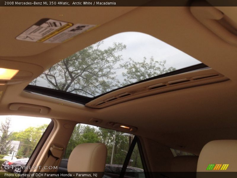 Arctic White / Macadamia 2008 Mercedes-Benz ML 350 4Matic