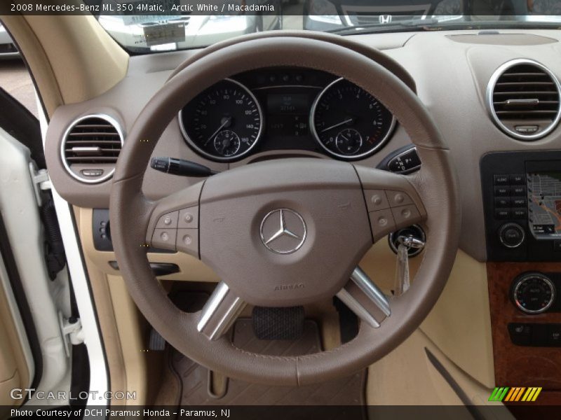 Arctic White / Macadamia 2008 Mercedes-Benz ML 350 4Matic