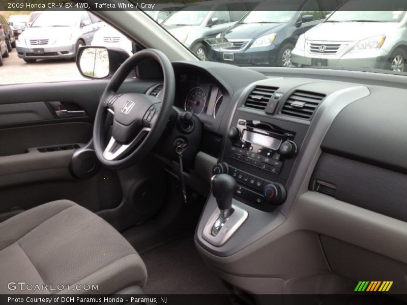 Taffeta White / Gray 2009 Honda CR-V EX 4WD
