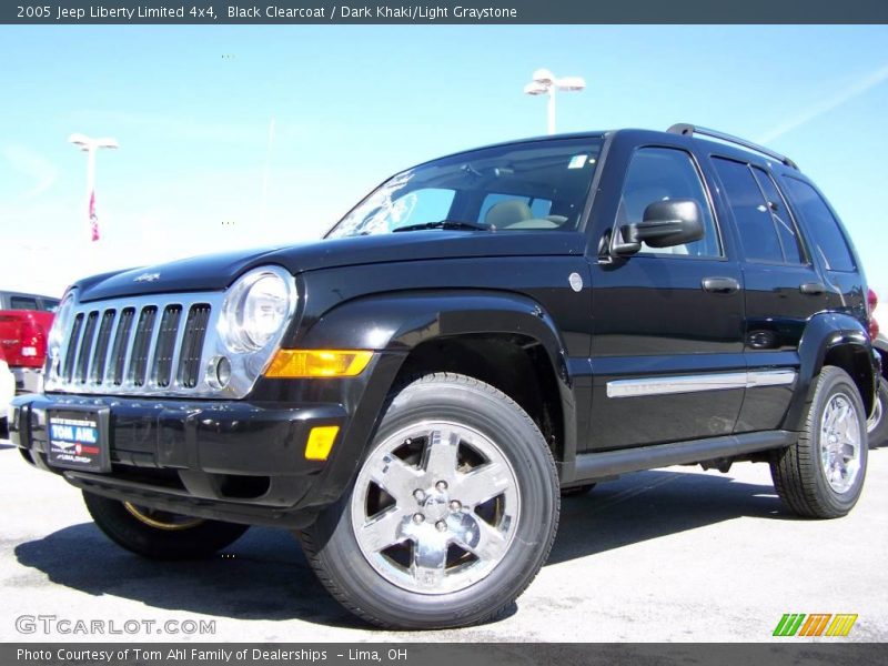 Black Clearcoat / Dark Khaki/Light Graystone 2005 Jeep Liberty Limited 4x4