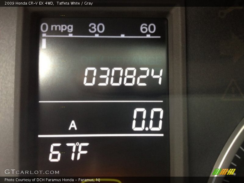 Taffeta White / Gray 2009 Honda CR-V EX 4WD