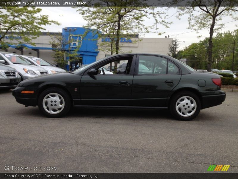 Green / Black 2002 Saturn S Series SL2 Sedan