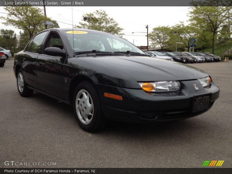 Green / Black 2002 Saturn S Series SL2 Sedan