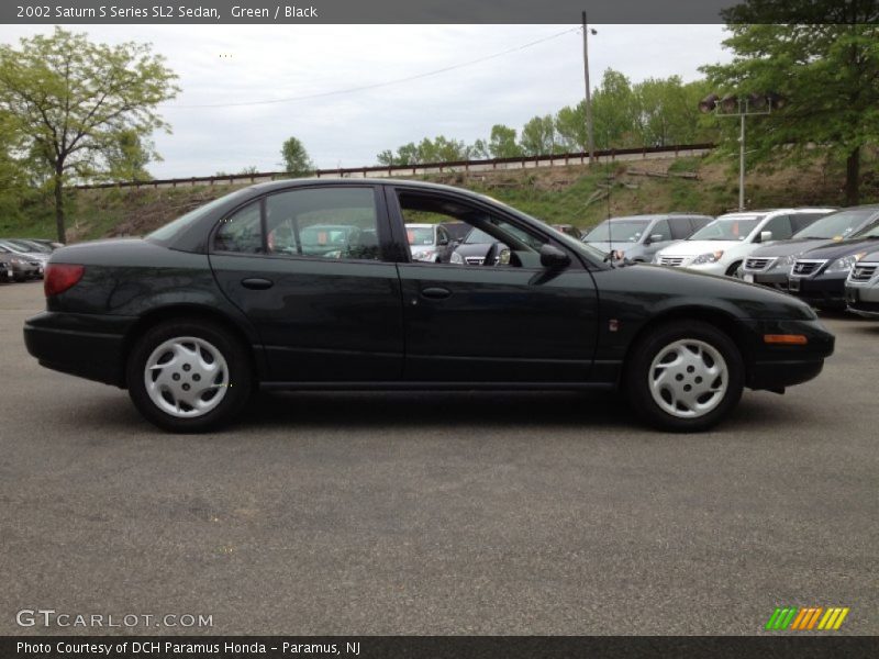 Green / Black 2002 Saturn S Series SL2 Sedan