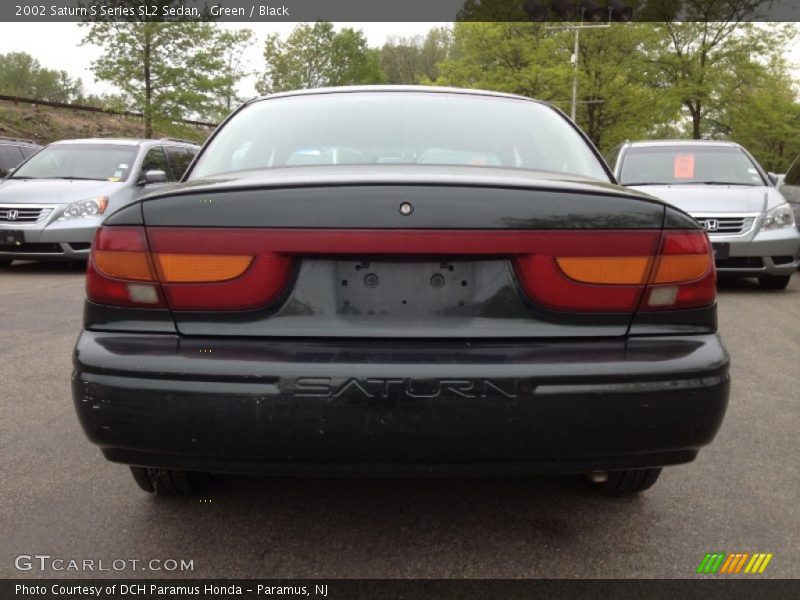 Green / Black 2002 Saturn S Series SL2 Sedan