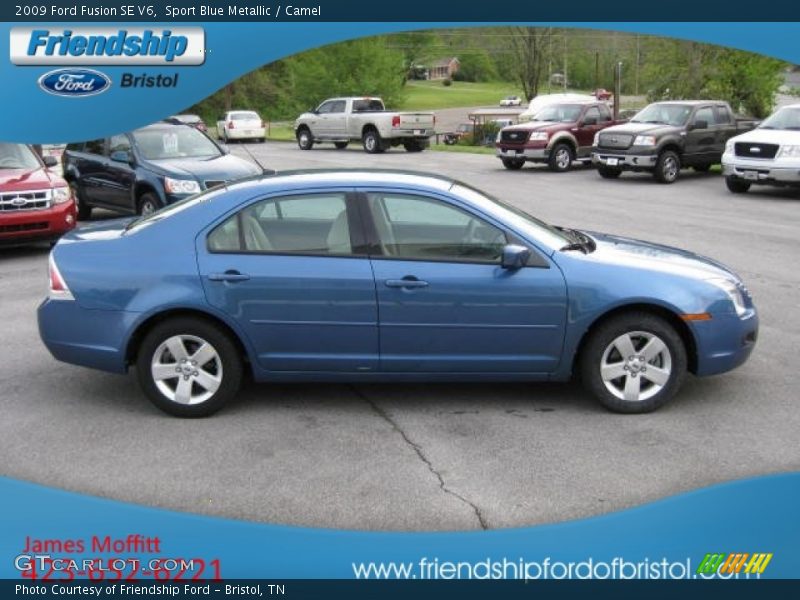 Sport Blue Metallic / Camel 2009 Ford Fusion SE V6