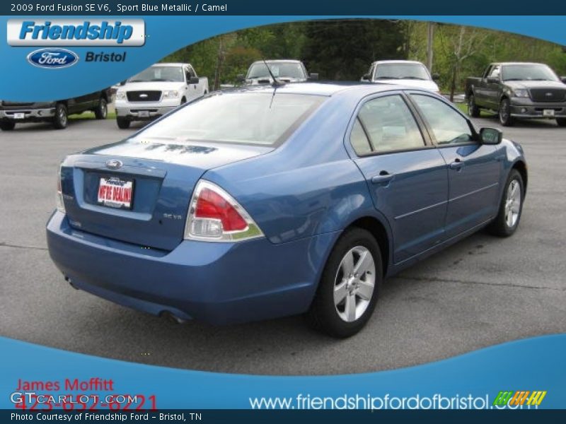 Sport Blue Metallic / Camel 2009 Ford Fusion SE V6