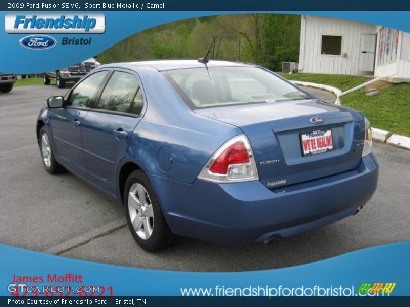 Sport Blue Metallic / Camel 2009 Ford Fusion SE V6