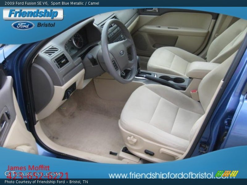 Sport Blue Metallic / Camel 2009 Ford Fusion SE V6