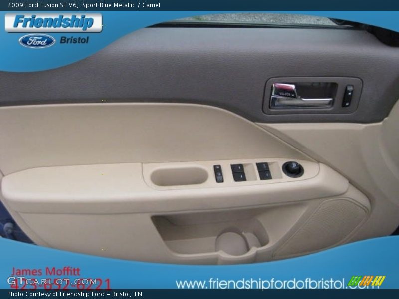 Sport Blue Metallic / Camel 2009 Ford Fusion SE V6