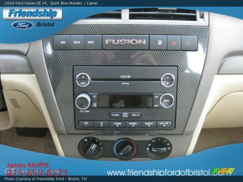 Sport Blue Metallic / Camel 2009 Ford Fusion SE V6