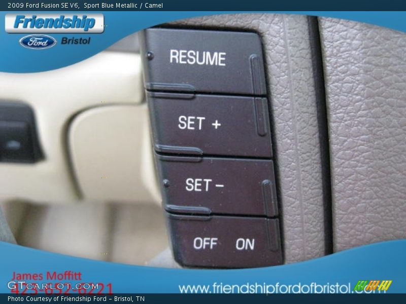 Sport Blue Metallic / Camel 2009 Ford Fusion SE V6