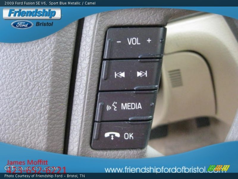 Sport Blue Metallic / Camel 2009 Ford Fusion SE V6