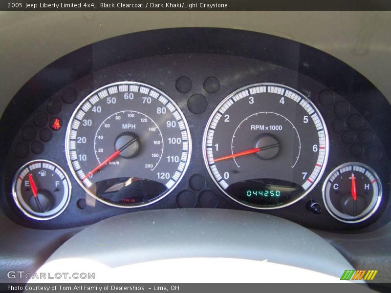 Black Clearcoat / Dark Khaki/Light Graystone 2005 Jeep Liberty Limited 4x4