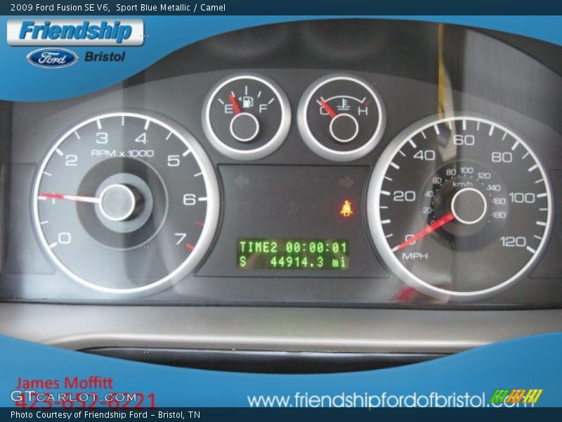 Sport Blue Metallic / Camel 2009 Ford Fusion SE V6