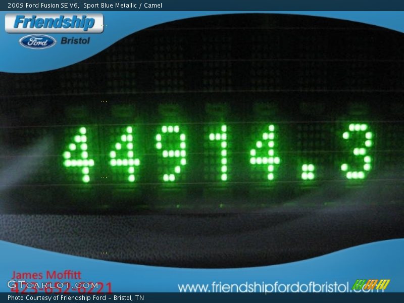Sport Blue Metallic / Camel 2009 Ford Fusion SE V6