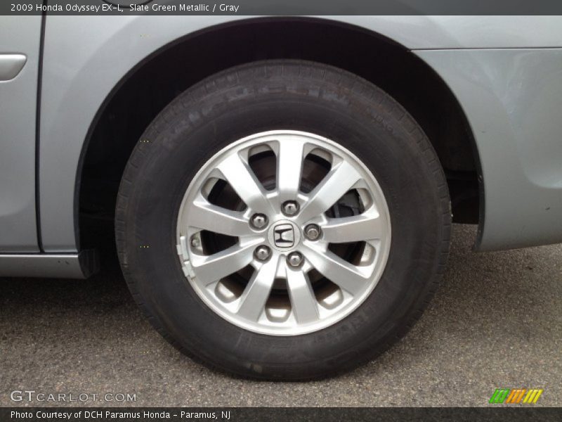 Slate Green Metallic / Gray 2009 Honda Odyssey EX-L