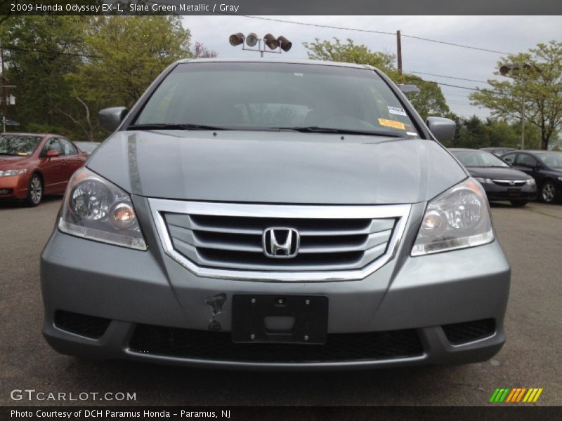 Slate Green Metallic / Gray 2009 Honda Odyssey EX-L