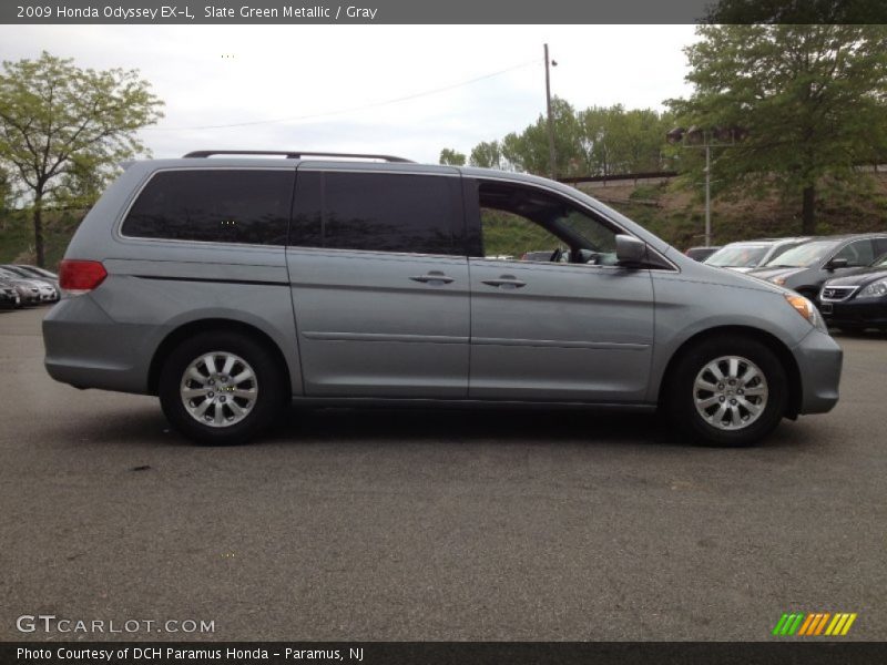 Slate Green Metallic / Gray 2009 Honda Odyssey EX-L