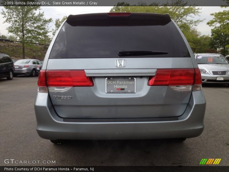 Slate Green Metallic / Gray 2009 Honda Odyssey EX-L
