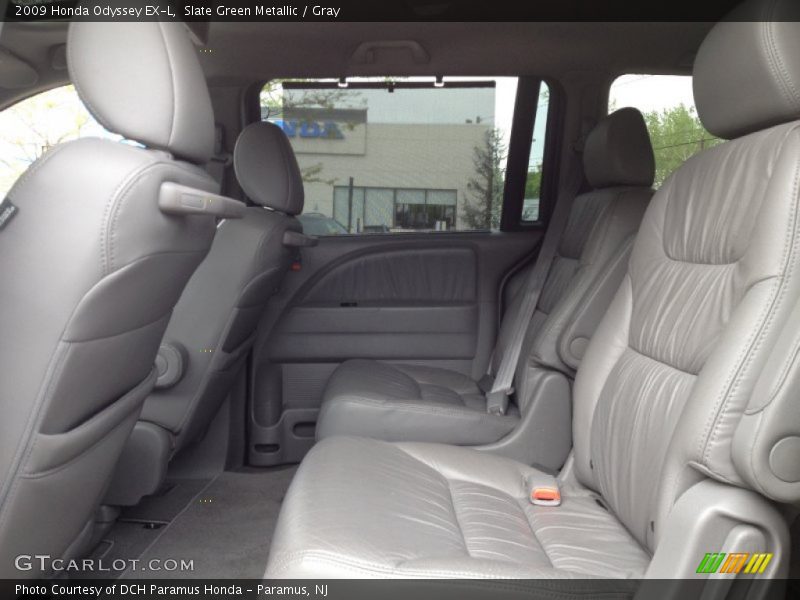 Slate Green Metallic / Gray 2009 Honda Odyssey EX-L