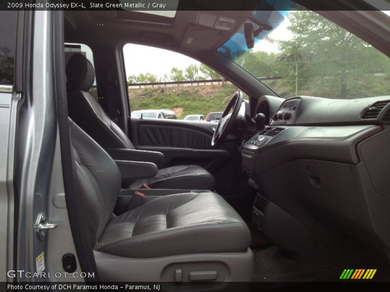 Slate Green Metallic / Gray 2009 Honda Odyssey EX-L