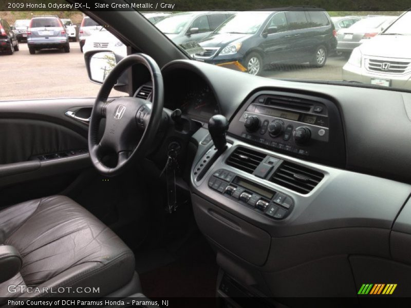 Slate Green Metallic / Gray 2009 Honda Odyssey EX-L