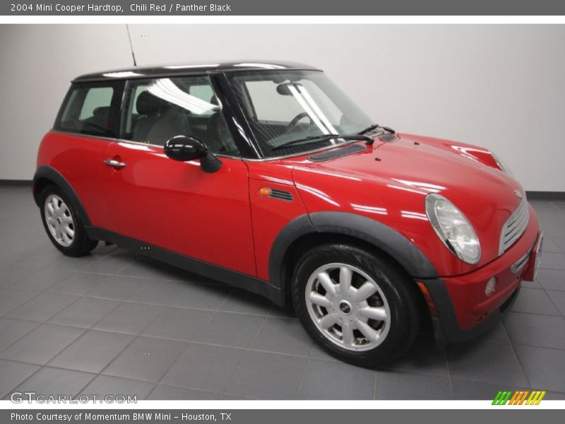 Chili Red / Panther Black 2004 Mini Cooper Hardtop