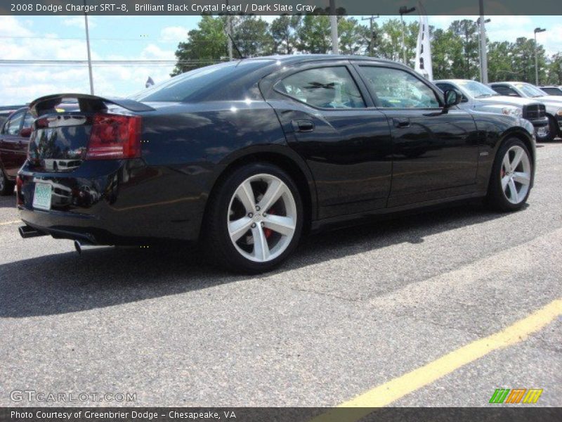 Brilliant Black Crystal Pearl / Dark Slate Gray 2008 Dodge Charger SRT-8