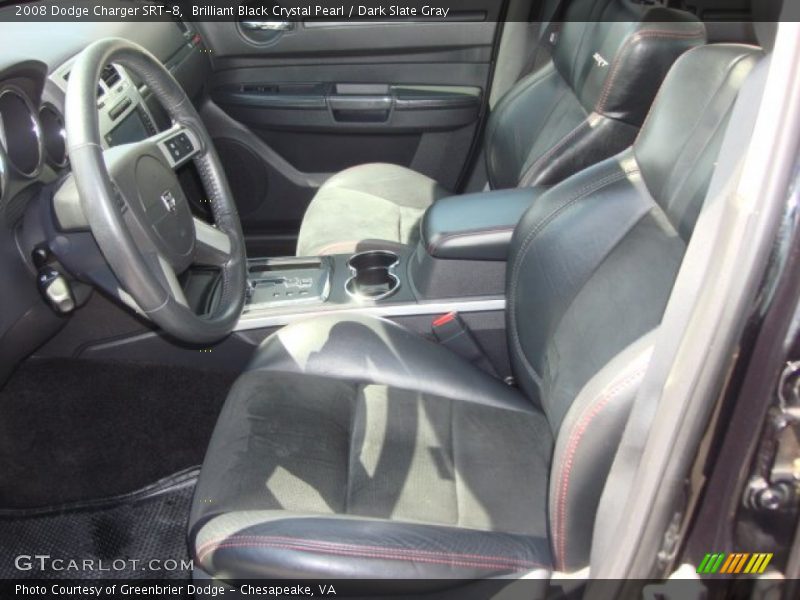 Brilliant Black Crystal Pearl / Dark Slate Gray 2008 Dodge Charger SRT-8
