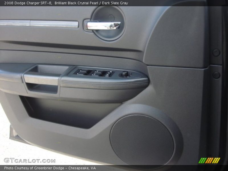 Brilliant Black Crystal Pearl / Dark Slate Gray 2008 Dodge Charger SRT-8