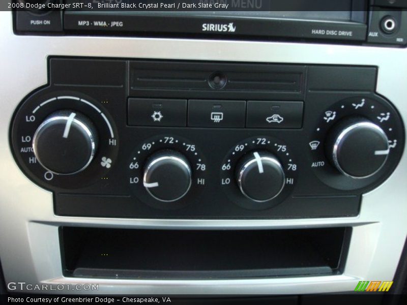 Brilliant Black Crystal Pearl / Dark Slate Gray 2008 Dodge Charger SRT-8