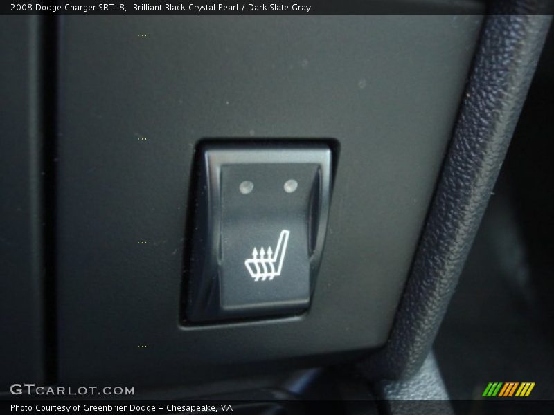 Brilliant Black Crystal Pearl / Dark Slate Gray 2008 Dodge Charger SRT-8