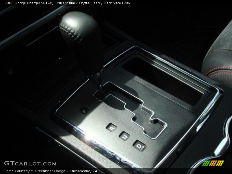 Brilliant Black Crystal Pearl / Dark Slate Gray 2008 Dodge Charger SRT-8