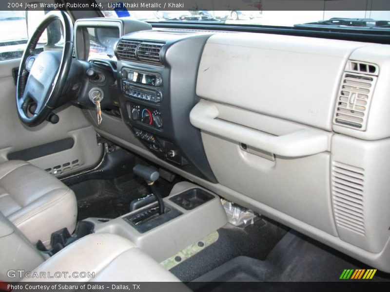 Light Khaki Metallic / Khaki 2004 Jeep Wrangler Rubicon 4x4
