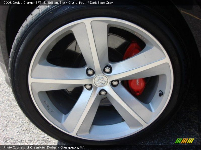 Brilliant Black Crystal Pearl / Dark Slate Gray 2008 Dodge Charger SRT-8