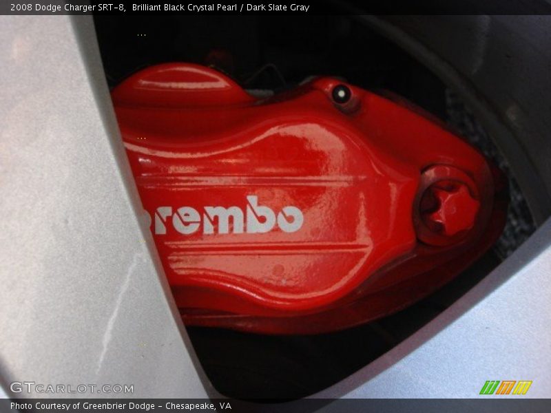 Brilliant Black Crystal Pearl / Dark Slate Gray 2008 Dodge Charger SRT-8