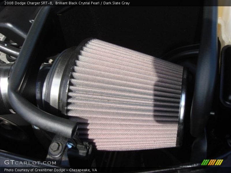Brilliant Black Crystal Pearl / Dark Slate Gray 2008 Dodge Charger SRT-8