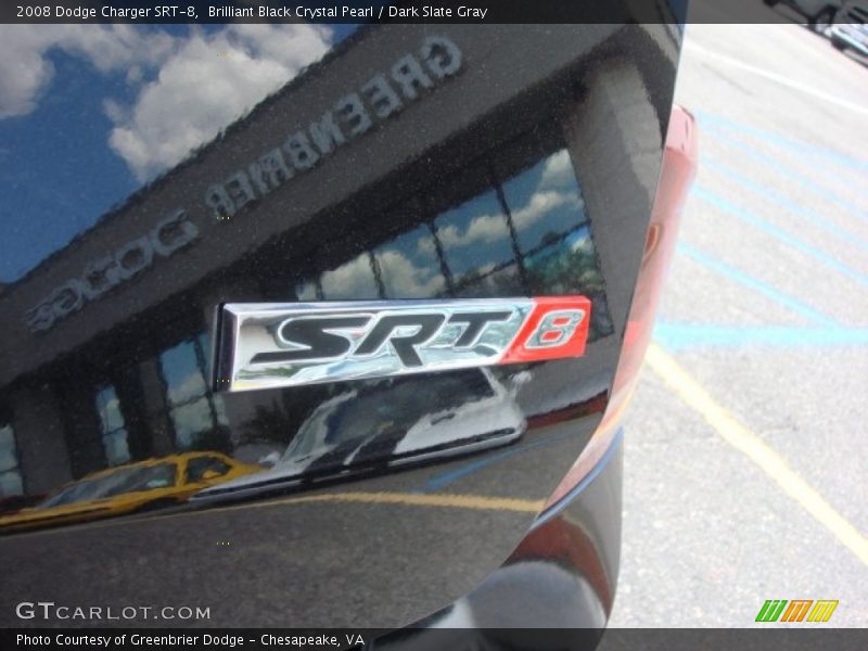 Brilliant Black Crystal Pearl / Dark Slate Gray 2008 Dodge Charger SRT-8