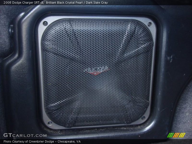 Brilliant Black Crystal Pearl / Dark Slate Gray 2008 Dodge Charger SRT-8
