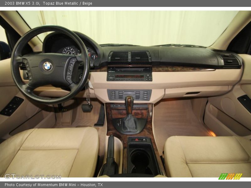 Topaz Blue Metallic / Beige 2003 BMW X5 3.0i