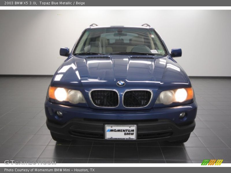 Topaz Blue Metallic / Beige 2003 BMW X5 3.0i